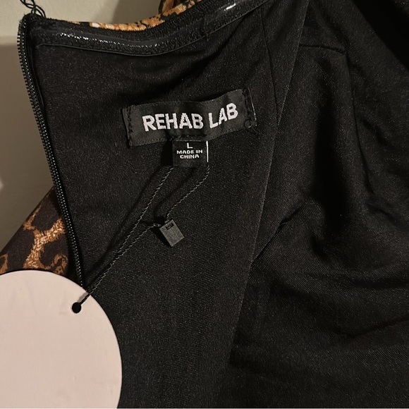 NWT Rehab Lab Fierce and Wild Patchwork jumpsuit L - Picture 8 of 9